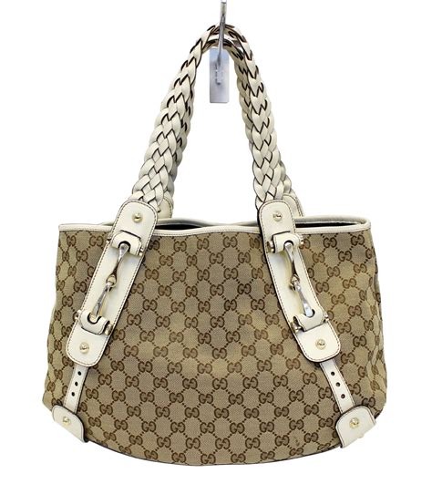 gucci 3119114b7740|Gucci B medium shoulder bag in natural canvas .